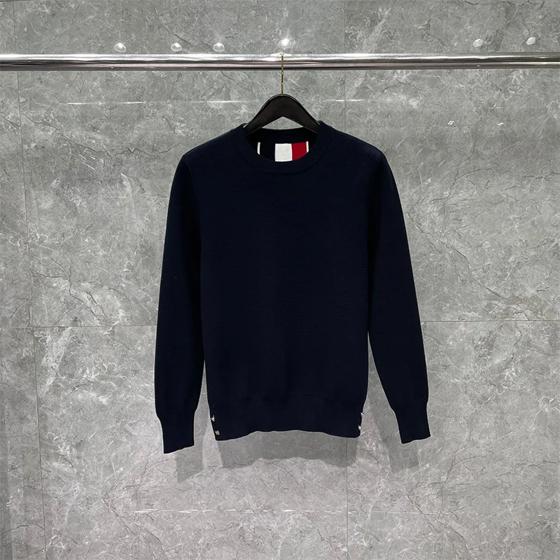 Мужской трикотажный пуловер TB THOM модный брендовый свитер из хлопка с полосками