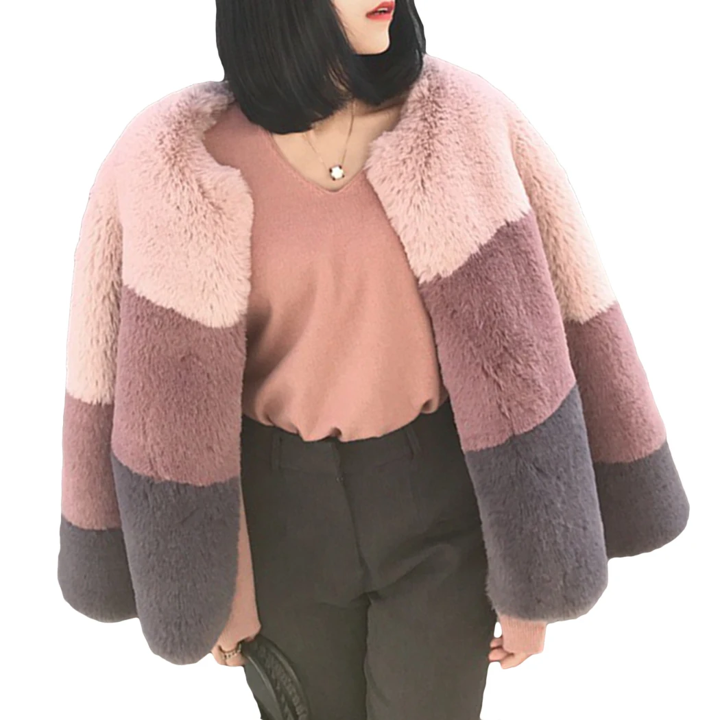 Модная зимняя одежда 2019 новая обувь на платформе из искусственного кроличьего