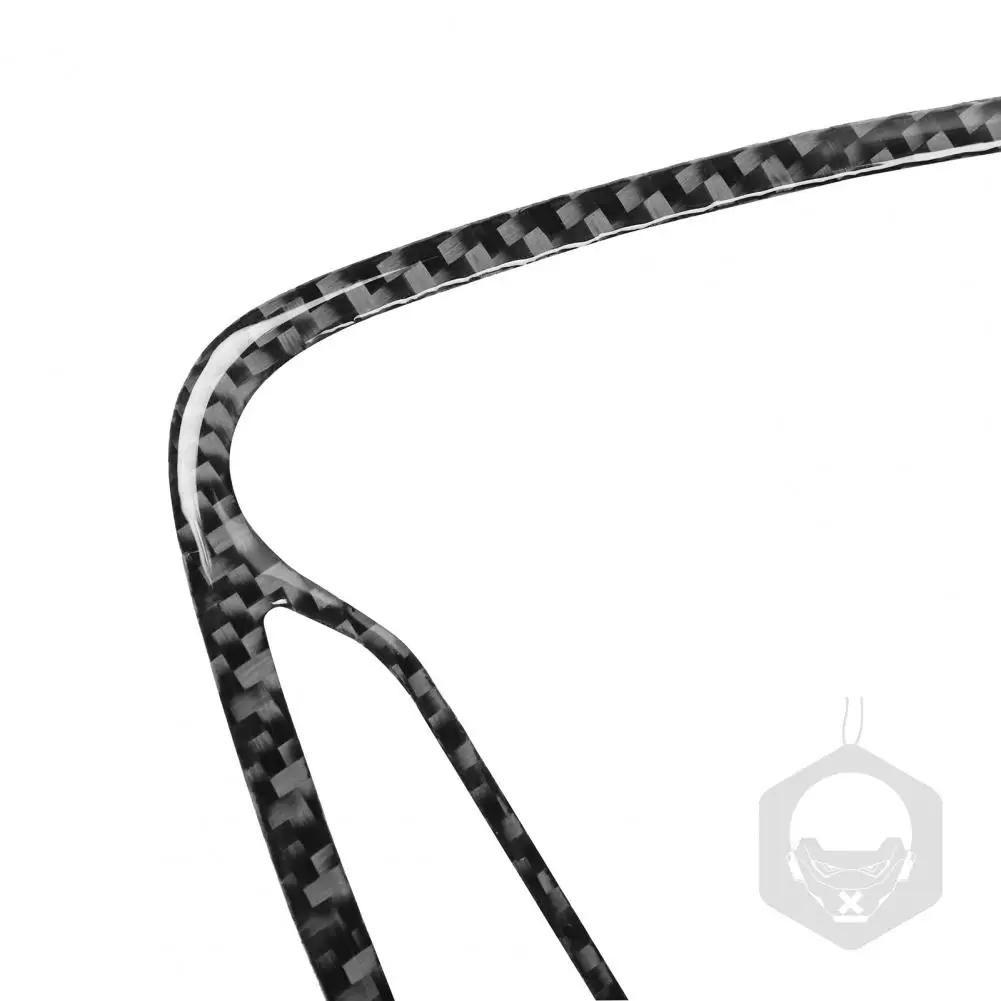 

Center Air Vent Frame Sticker Self-adhesive Design Carbon Fiber Left Driving Air Vent Frame Cover for Dodge- Challenger 2015-up