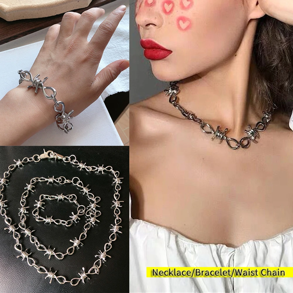 Мужская и женская цепочка унисекс с шипами ручной работы Массивное колье-чокер