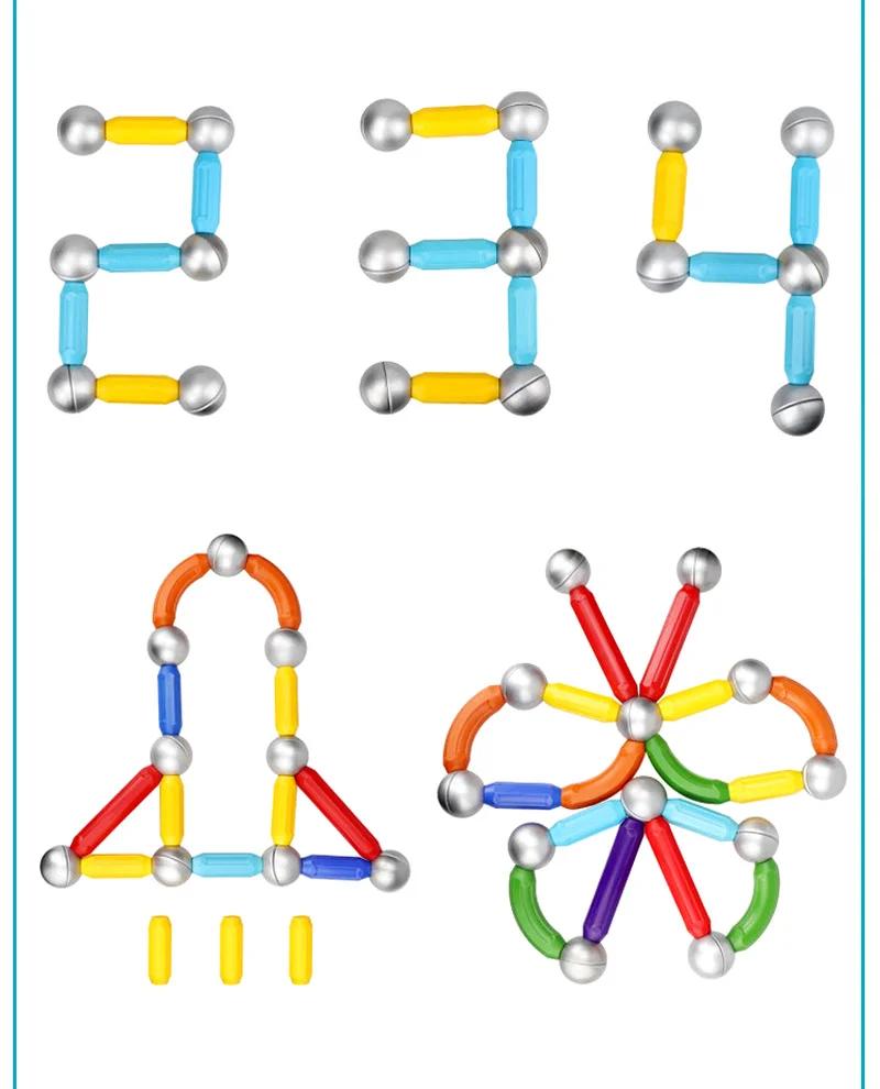 Магнитные стержни большого размера DIY игрушки детские магнитные дизайнерские