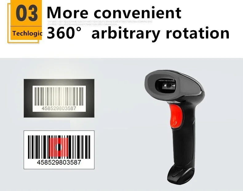 2D USB проводной сканер Ручной беспроводной сканер штрих-кодов 1D/2D QR считыватель штрих-кодов PDF417 Datametrix для IOS Android IPAD