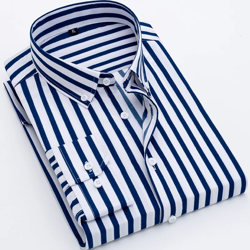 Мужская рубашка с длинным рукавом из 2020 полиэстера 9 цветов|Повседневные рубашки|