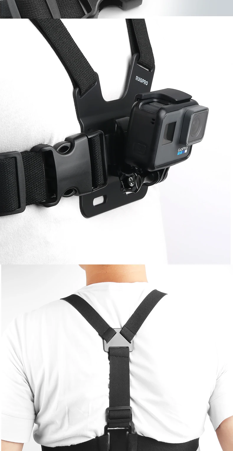 Нагрудный ремень для Gopro Hero 8 7 6 5 Xiaomi Yi 4K Экшн-камера нагрудное крепление жгут для Go Pro SJCAM SJ4000 Sport Fix
