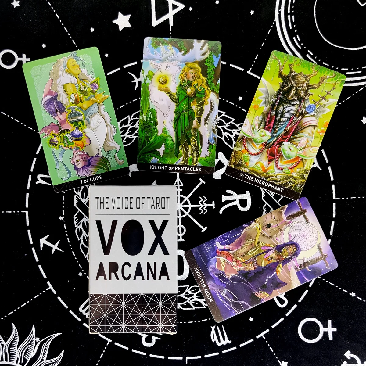 

Горячая Распродажа Vox Arcana карты Таро, колода для гадания, английская версия, развлечение настольная игра 78 листов/коробка