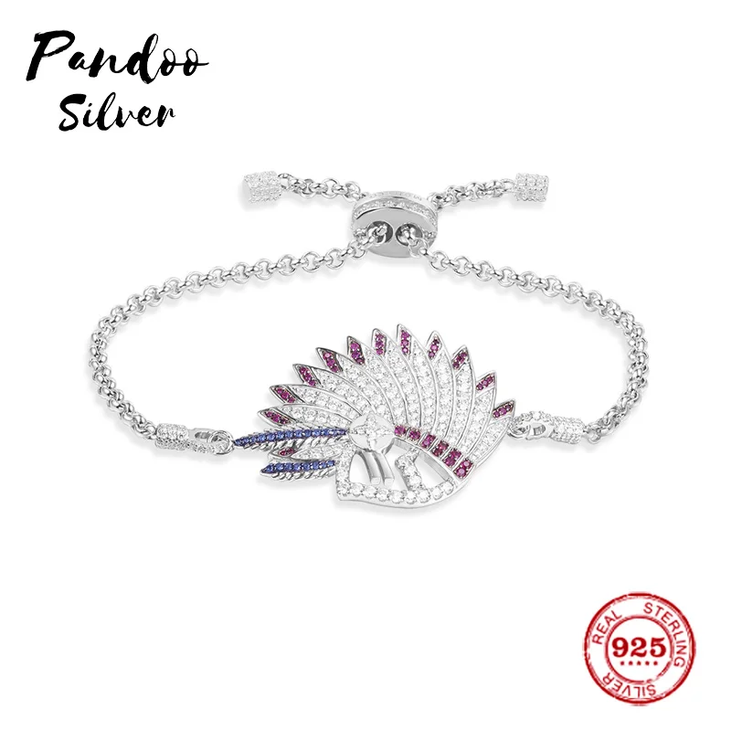 

Модные очаровательные стерлингового серебра копия 1:1 копия, регулируемые перо головные уборы браслет для женщин 2021 класса люкс, ювелирное и...