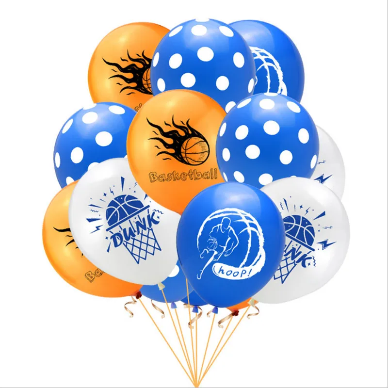 18PCS12 дюймов спортивный баскетбольный латексный шар Baby Shower детский день рождения