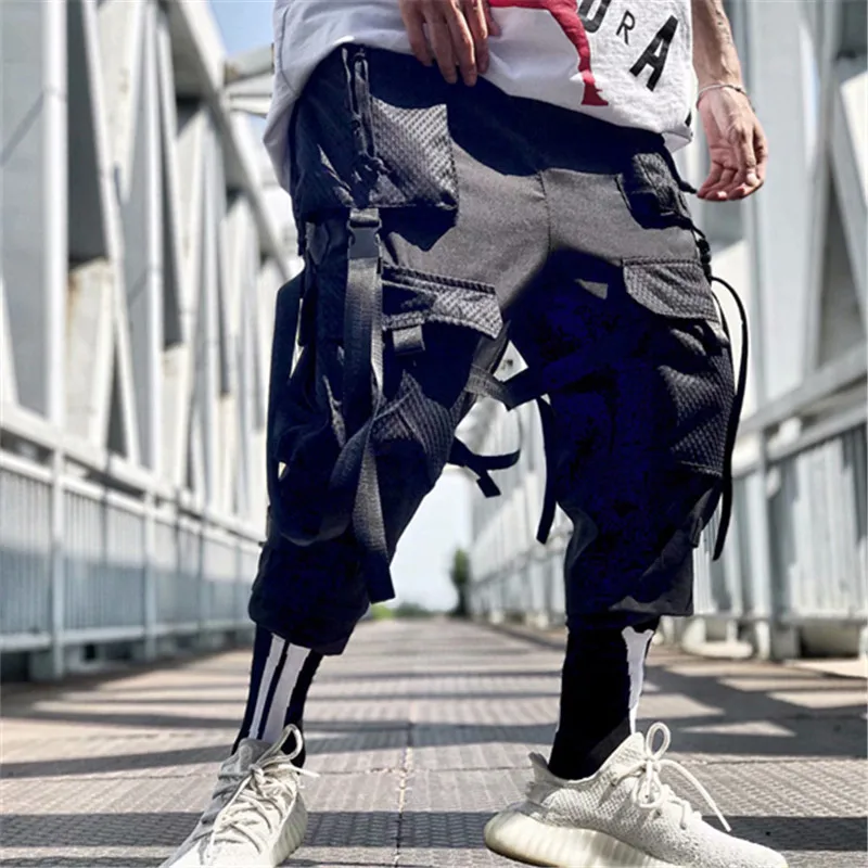 

Men's Clothes Streetwear Zone Functional Wind Legged Harajuku Hiphop Tooling Cargo Pant Multi Pocket Safari Techwear Harem Pants