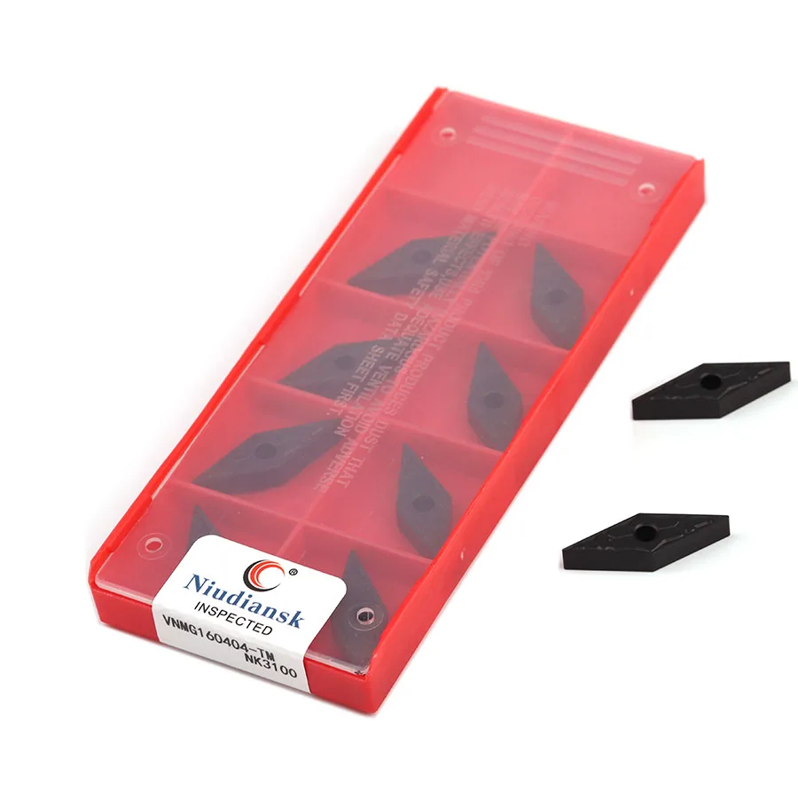 

VNMG160404-TM VNMG160408 TM VNMG160412-TM NK3100 CNC Lathe Carbide Inserts External Turning Tool Cutting Blades ,For Steel Parts
