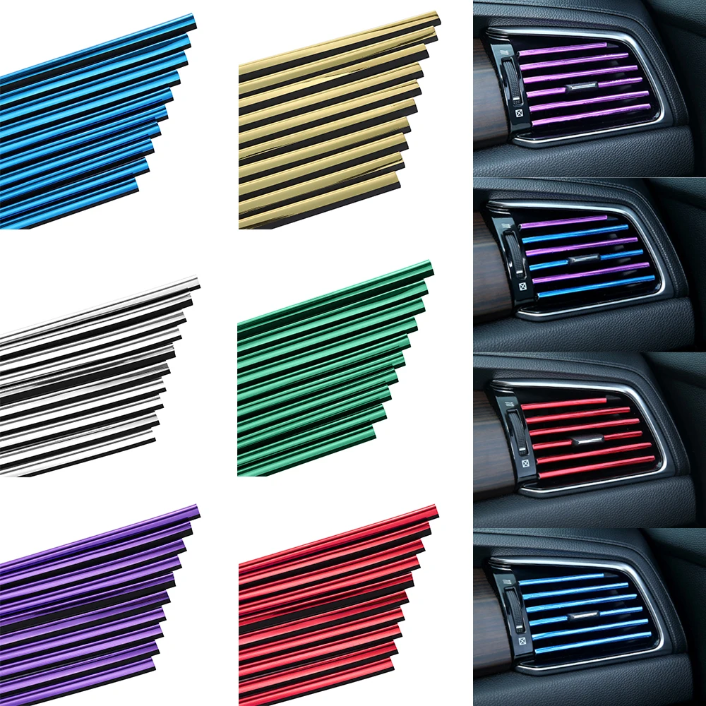10 шт. декоративная U образная лента для вентиляционного отверстия автомобильного