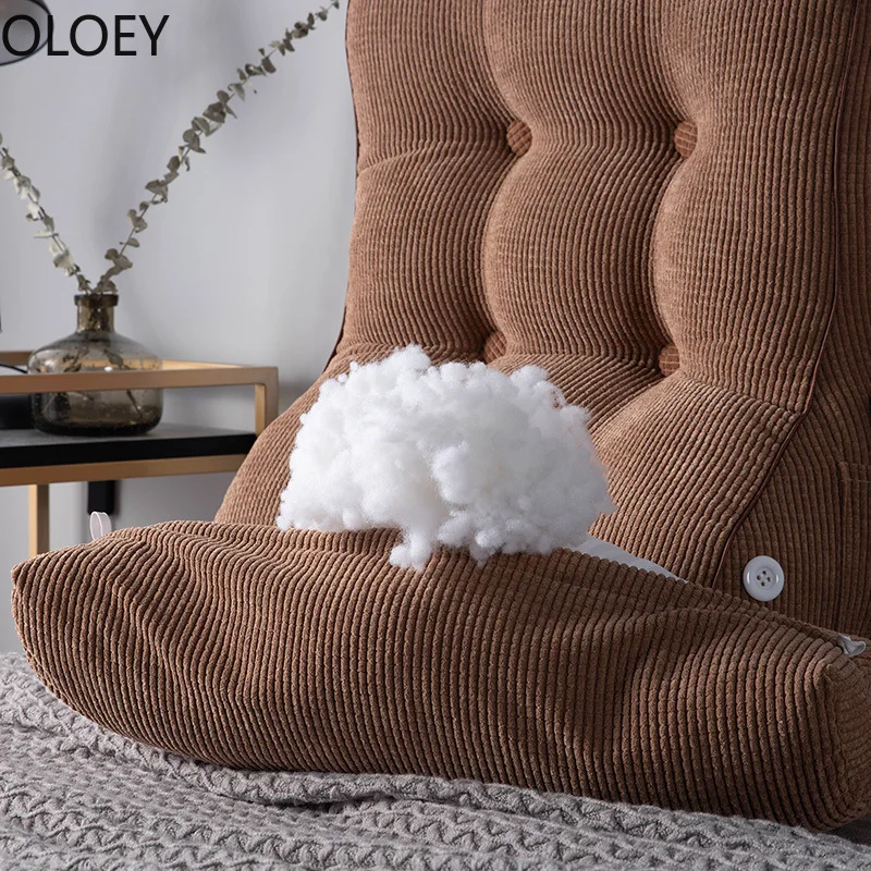 Bedside Cushion Headboard Triangle Sofa Bag Bed Pillow Large Chair Cushions Backrest Pad Seat Home Decor | Дом и сад