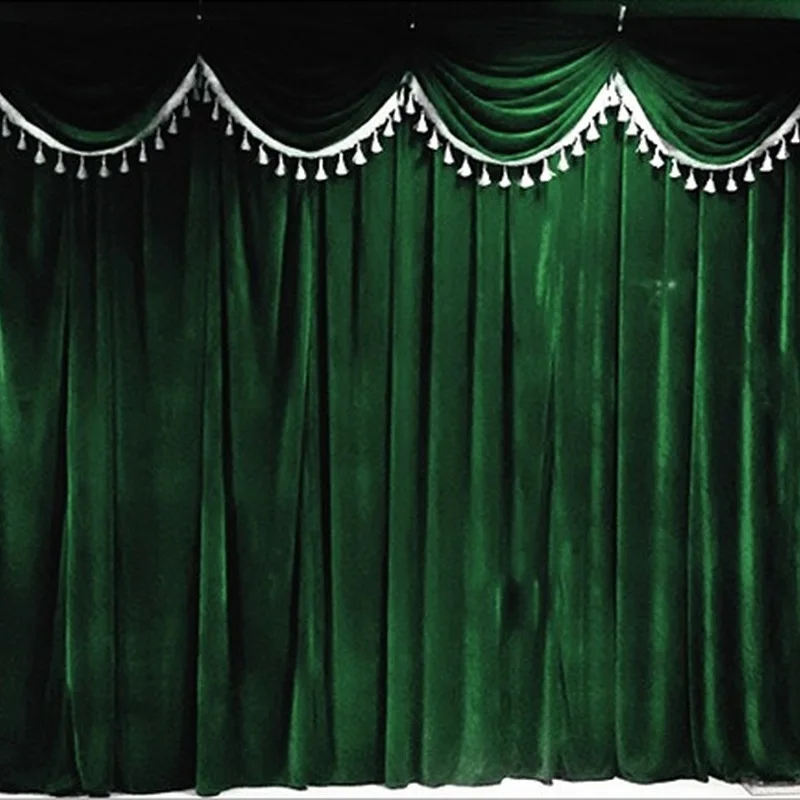 

Wedding Gold Velvet Valance Decoration for Living Room Bedroom Curtain Chinese Han and Tang Retro Curtain Valance Custom