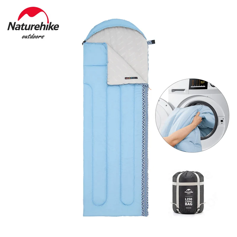 

Naturehike Outdoor 1-2 Persons Cotton Sleeping Bag Envelope Style Spliceable Ultralight Sleeping Bag Spring/Summer NH21MSD07