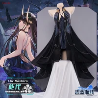 new arrival game azur lane ijn noshiro cosplay costume high quality navy blue formal dress activity party role play clothing s l