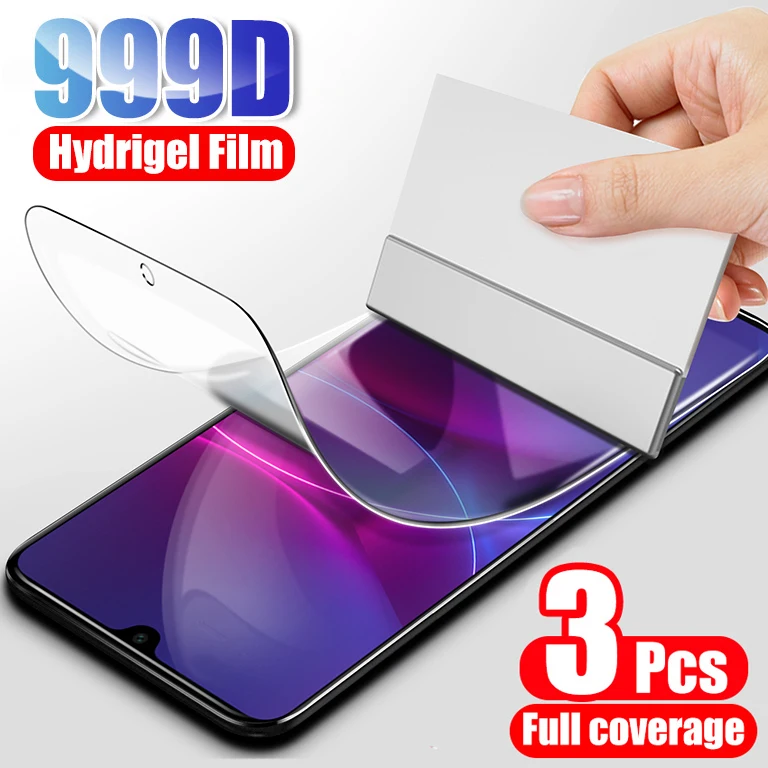 

3 шт Защита экрана для Huawei P40 P20 P30 Lite P Smart 2019 полное покрытие Гидрогелевая пленка для Huawei Honor 8X 10 20 Lite не стекло