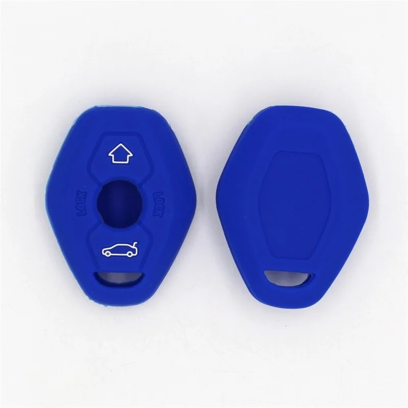 Silicone Car Key Fob Case Remote Cover Sticker For BMW Z3 Z4 3 5 7 X3 X5 Series E38 E39 E46 E83 1998-2005 Protection | Автомобили и