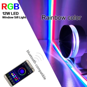 RGB светодиодный подсветка для дверной рамы, 12 Вт, водонепроницаемая, IP67, беспроводсветодиодный 360 градусов