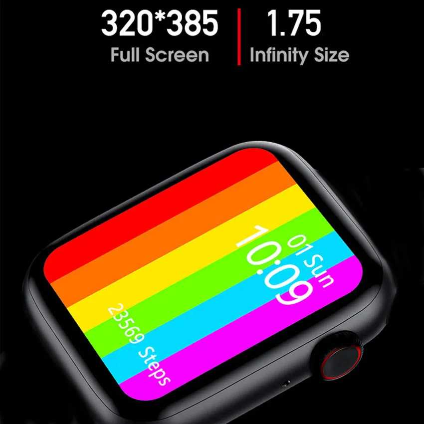 New W26 Smartwatch 1.75 Inch 320*385 Smart Watch Men Women SmartWatch ECG Heart Rate Monitor Temperature HW12 HW16 HW22 Pro
