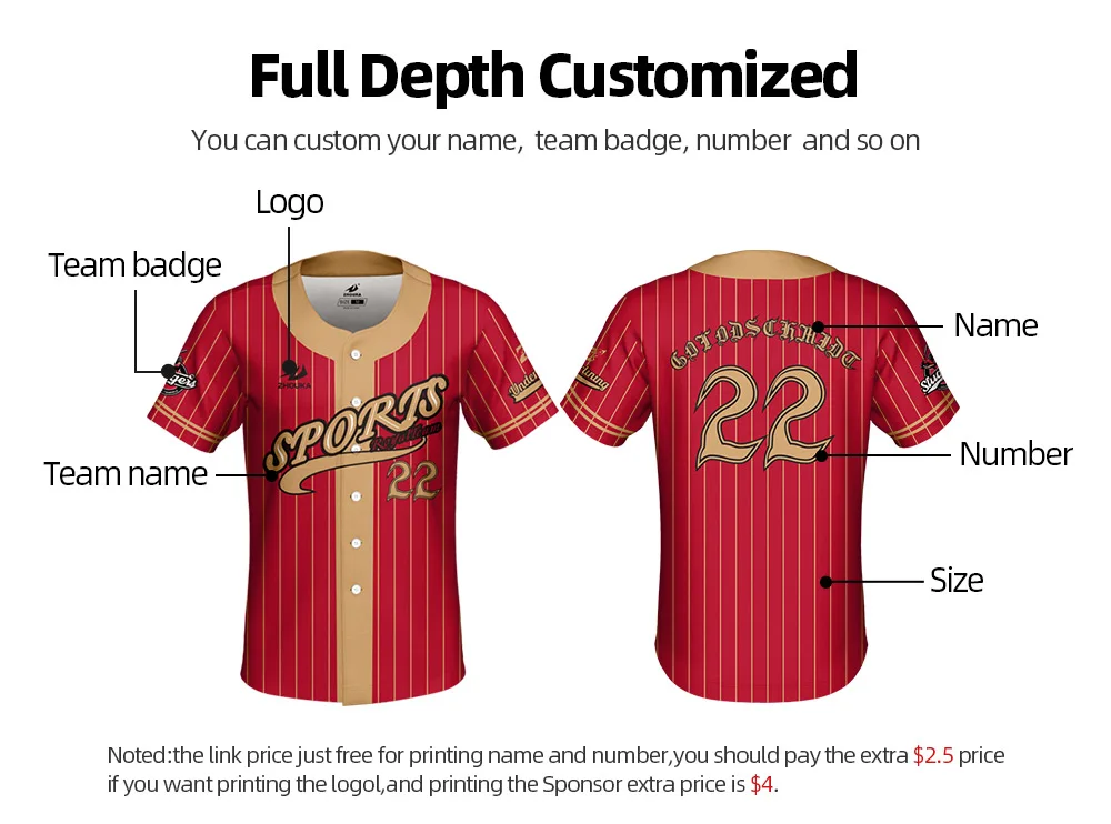 Дизайн мужские бейсбольные рубашки Camisetas Beisbol дышащая бейсбольная командная рубашка Заказная сублимационная белая бейсбольная майка