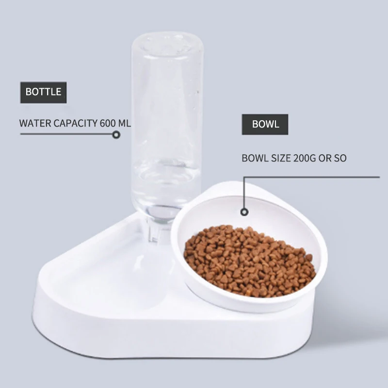 Автоматическая миска для домашних животных зеркальная с дозатором воды двойная