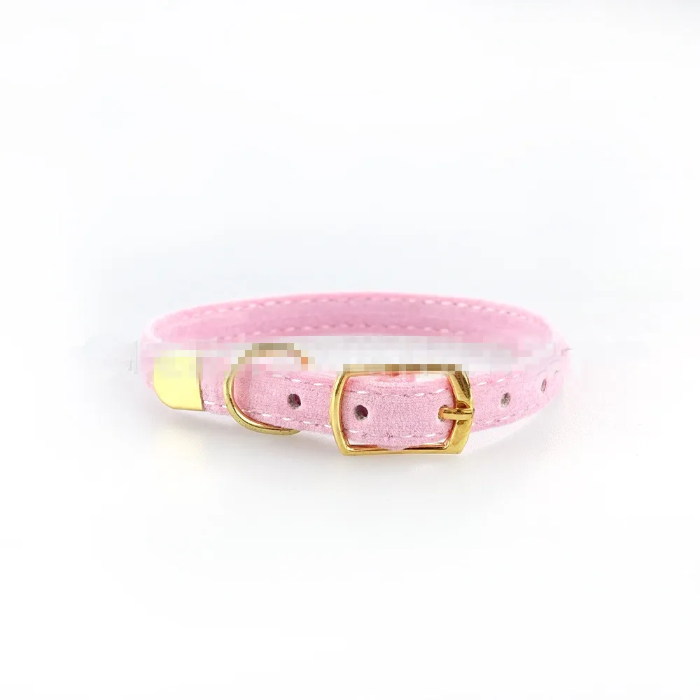 Pink 1 шт. Регулируемый ошейник для кошек для маленьких собак, щенков, стекающихся кошек, щенков, ошейник, товары для домашних животных, ошейники для котят, кошек - Цвет: Pink