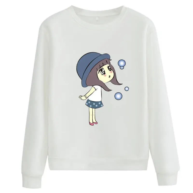 

Women's Sweatshirt Winter Pullover Autumn and Winter Korean Pullover Round Neck Goth for Boys and Girls Tops Women's Outerwear