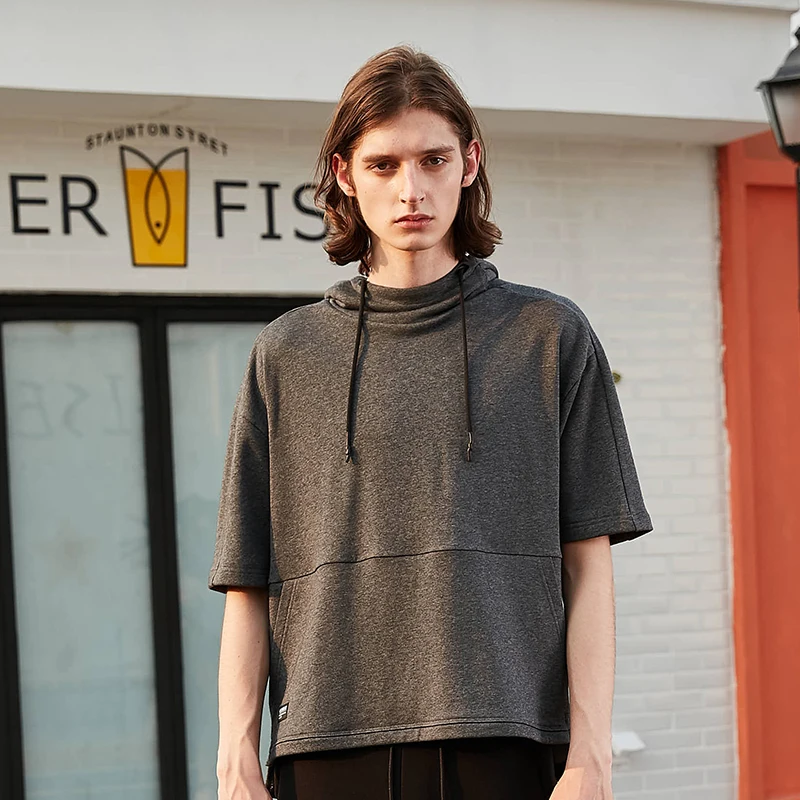 Мужские толстовки KELME летняя однотонная толстовка с рукавом до локтя в стиле