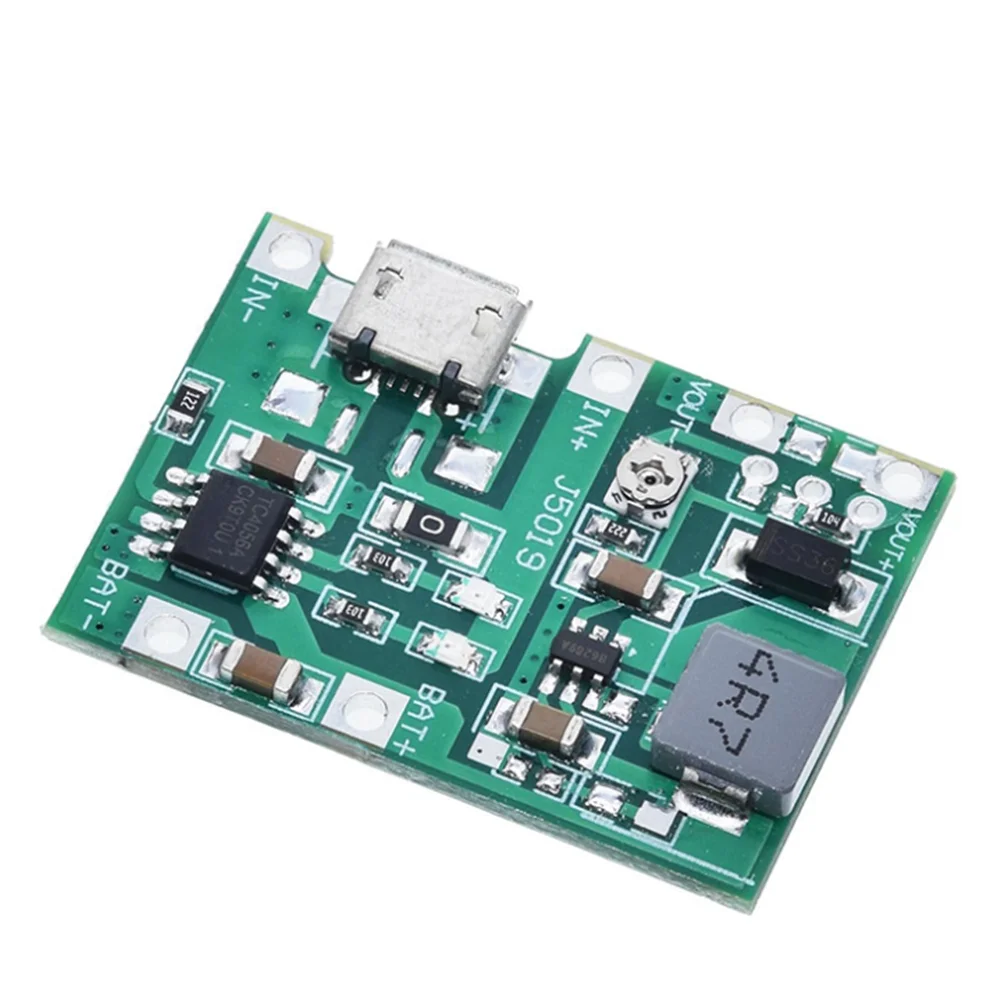 

18650 3.7V 4.2V Lithium Battery Charger Board Adjustable DC-DC Step Up Boost Module TP4056 DIY Kit Parts High Quality Brand New