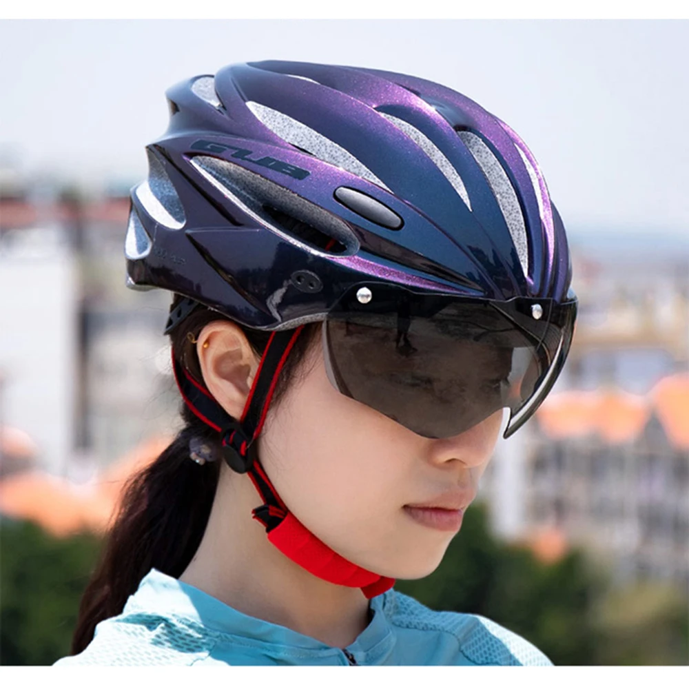 

Магнитные очки GUB K80 Plus, шлем для верховой езды, Пара серых линз, Интегрированное Оборудование для горного велосипеда, шлем для горного и доро...
