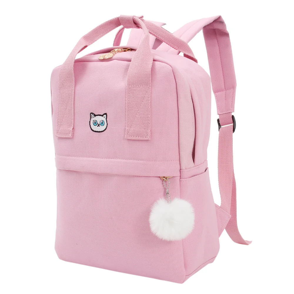 Подростковый тканевый рюкзак для школьниц школьная сумка Холщовый