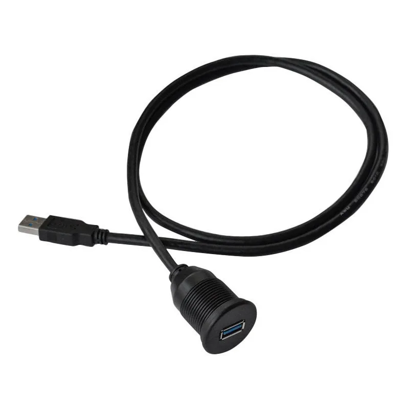 USB 3 0 Male to Female AUX Flush Mount Car Удлинительный кабель для автомобиля грузовика лодки