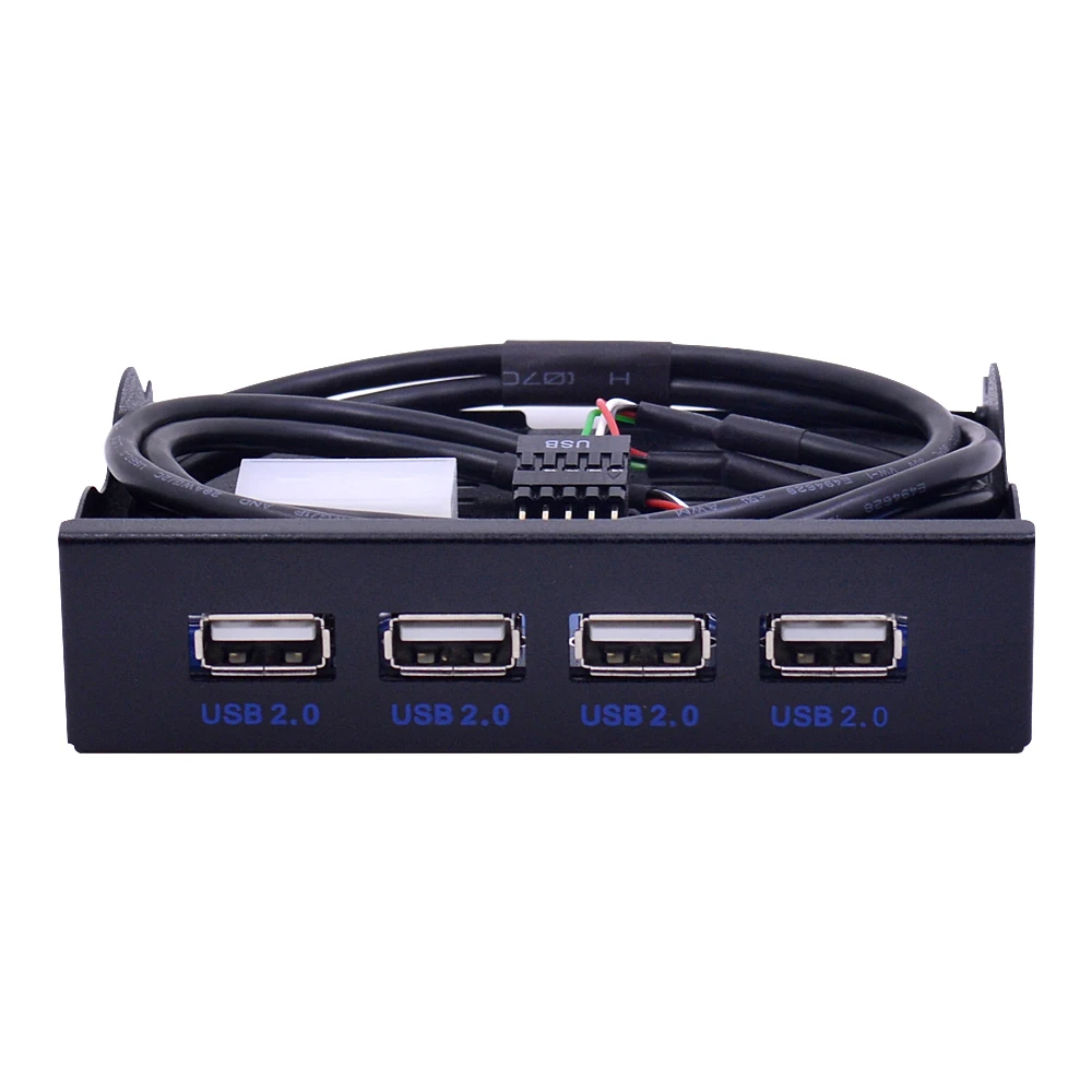 CHIPAL 4 порта USB 2,0 концентратор USB2.0 адаптер PC Передняя панель расширительный кронштейн с 10Pin кабелем для рабочего стола 3,5 дюймов FDD ячейка для дискет