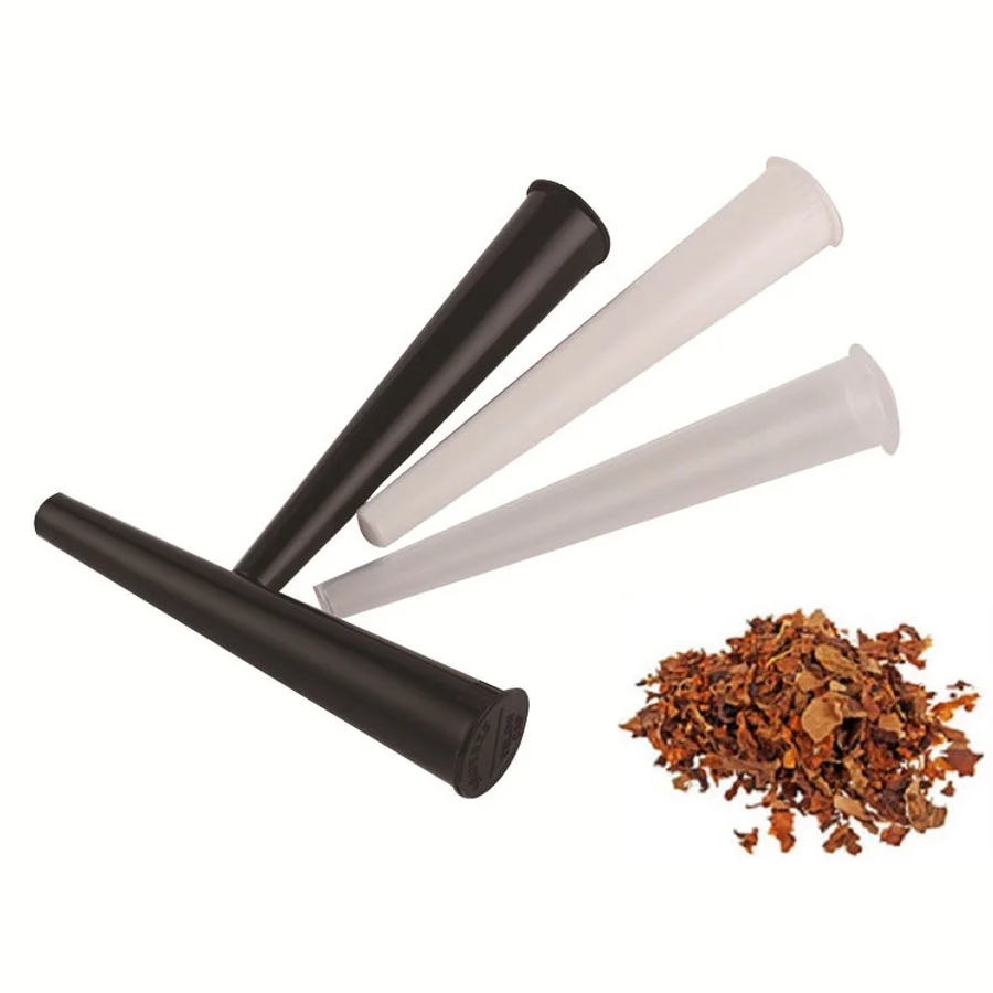 

10 Pcs/lot 109mm Cigar Tube High Quality Cone Filler Cones Rolled Portable Weed Plastic Joint Holder Doob Tubes Pill Tobacco Box