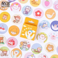 cute animal collection decorative stationery cartoon round stickers scrapbooking diy diary album stick lable