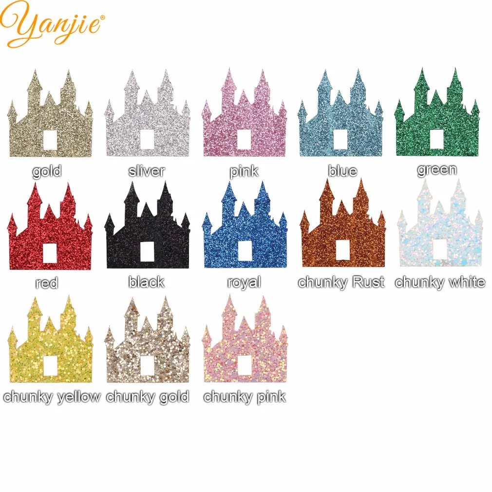 Mixed color 20 шт./лот Блестящий фетровый замок колодки для девочек Женская повязка для волос DIY аксессуары для волос массивные кожаные дети Хэллоуин вечерние головные уборы - Цвет: Mixed color