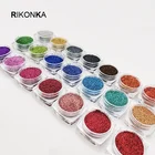 Голографический блестящий порошок Сияющий сахар смешанные цвета ногтей Блеск Горячая Распродажа порошок пыли для инструменты для украшения ногтей