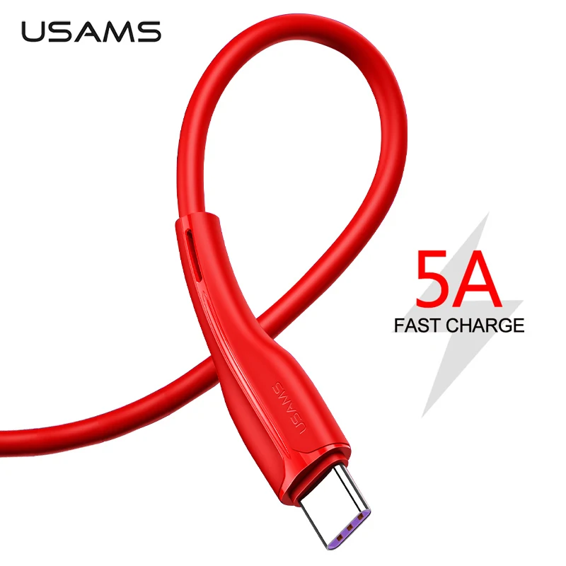 USAMS 5A type C кабель для быстрой зарядки USB передачи данных typ c зарядный провод huawei mate
