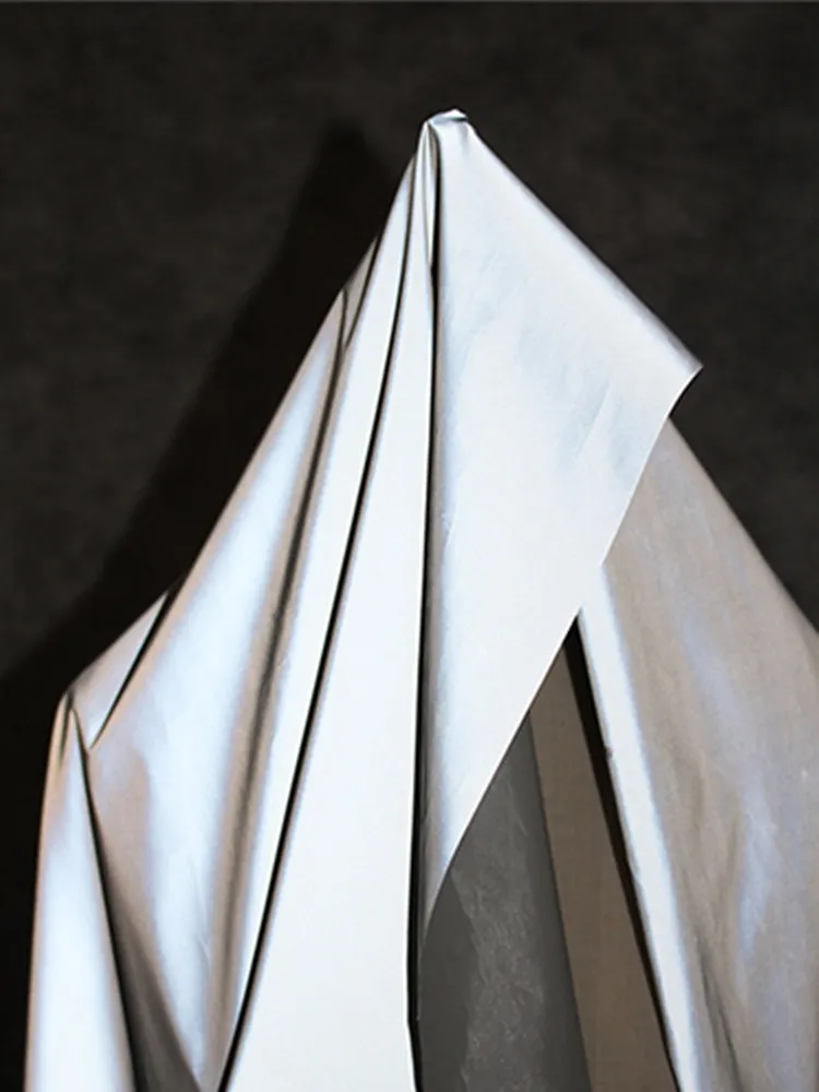 Светоотражающая Серебристая Полиэстеровая ткань безопасные предупреждающие