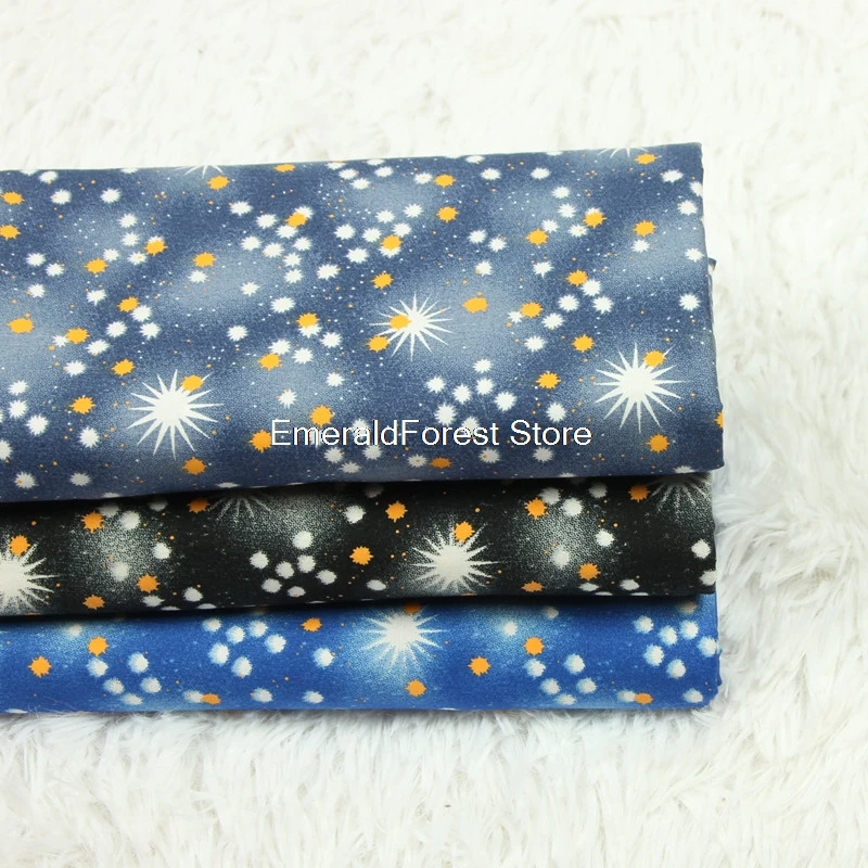 

Качественная хлопковая Поплиновая набивная ткань, скандинавский ветер Звездное, ручная работа DIY Одежда Платье Ткань для детской одежды хл...