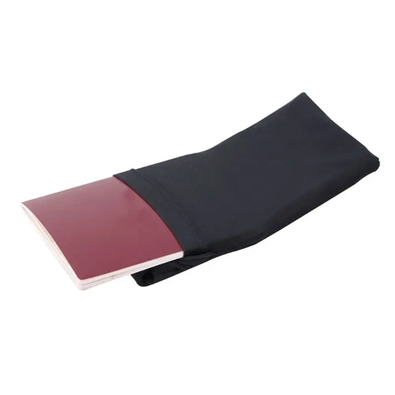 

Outdoor Sports Wrist Bag Elastic Close-Fitting 7 Inch Black Solid Color Mini Key Mobile Phone Bag