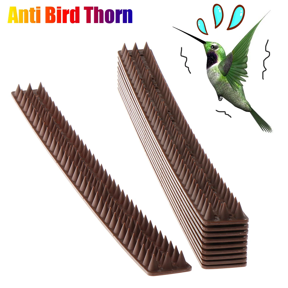 

10PCS Anti-theft Fence Wall Spike Pigeon Cat Anti Climb Guard Security Anti Bird Thorn Garden Roof Repellent Nail Deterrent Tool
