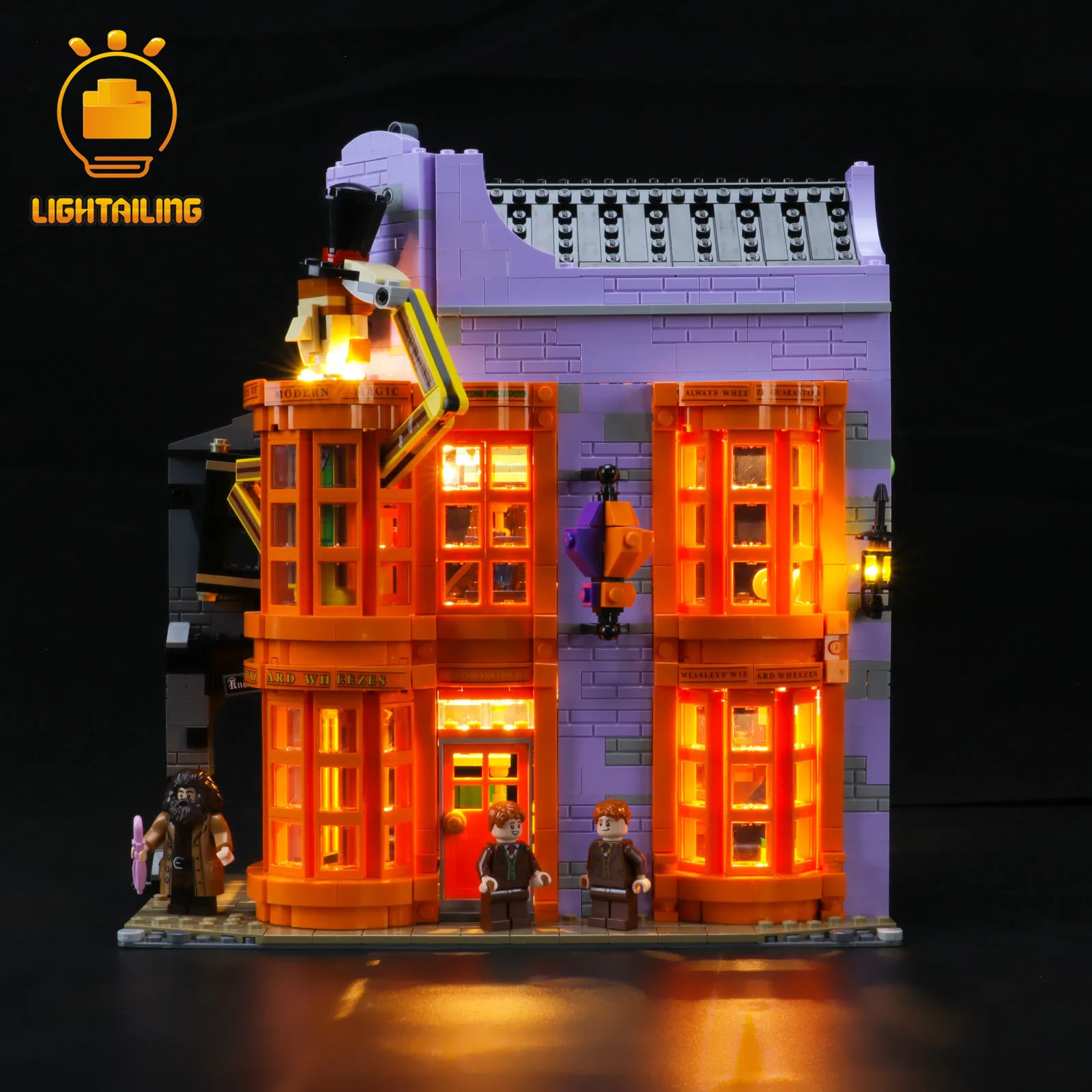 Осветительная Светодиодная лампа набор строительных блоков Diagon Alley 75978 (без