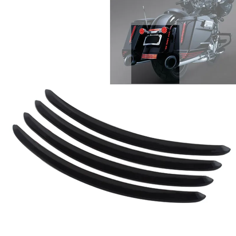 4 шт мотоцикла Гладкий заднее крыло акцент планки для Harley Touring Street Glide FLHX FLRTX 2006