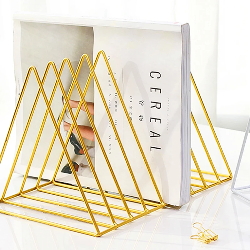 Скандинавский минималистичный креативный Железный треугольник журнал полка для