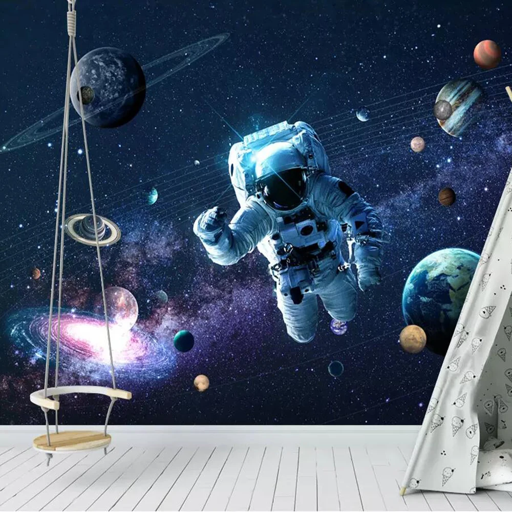 Фотообои Milofi 3D Вселенная звездное романтическое для детской комнаты фон