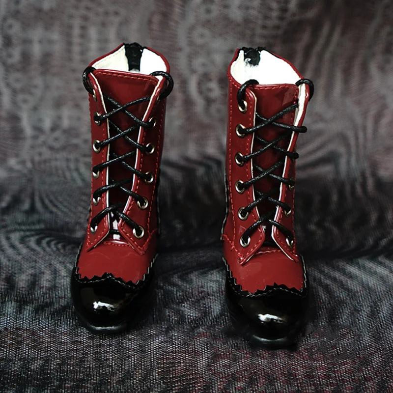 

Cataleya SD BJD 1/3 1/4 Doll Shoes Two-Color Stitching Straps Boots Shoes For Dolls