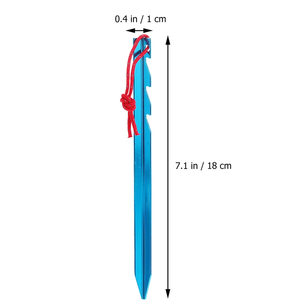 

12PCS Outdoor Ground Nail Aluminum Alloy Camping Tent Accessories Tent Stake