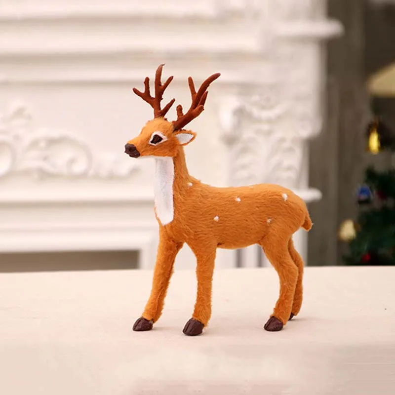Милый подарок 3 размера Рождество олень украшение плюшевый пушистый домашний