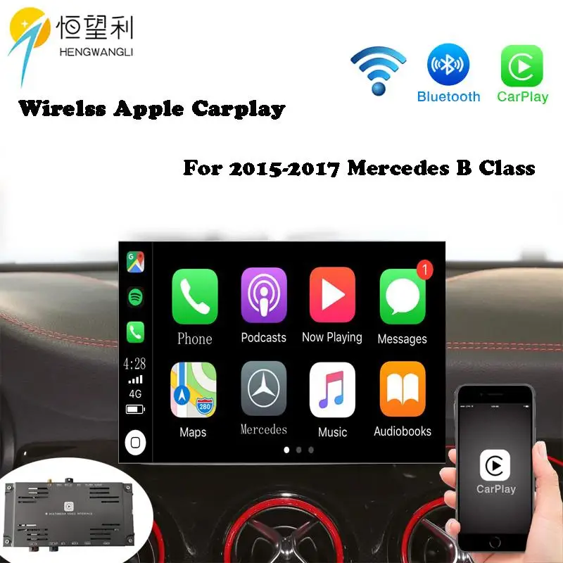 Оптовая продажа wifi беспроводной Apple Carplay IOS Android 2015-2017 Mercedes B класс Bluetooth CarPlay