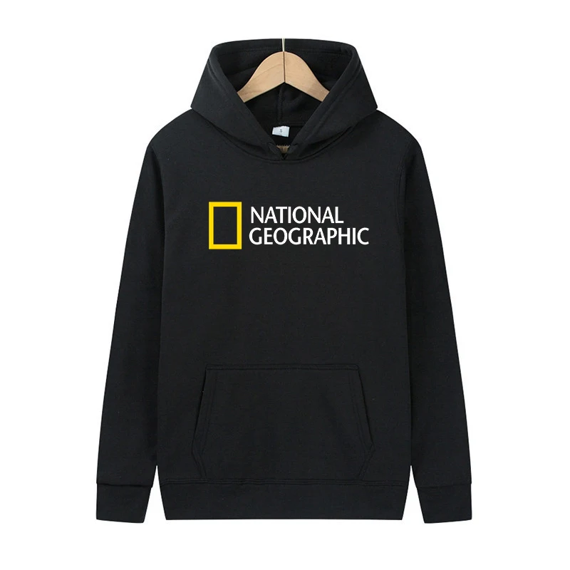 

Men's Hoodie Fashion Long Sleeve Men's Jacket Pullover 2021 New Brand National Geographic Magazine Color Printing Large Size